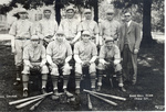 High school baseball team in a formal pose by Concordia University - Portland