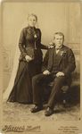 Elizabeth Bauer and husband wedding portrait