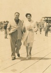 Couple on boardwalk