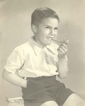 Portrait of child with pipe