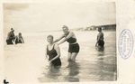 Two women in water